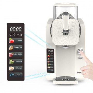 Rohnson R-5650 Soft n Serve Παγωτομηχανή 1.6lt Λευκή